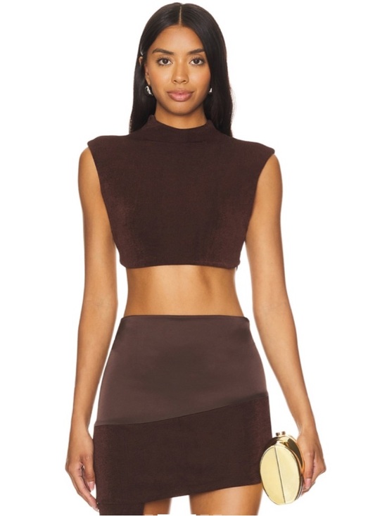 REVOLVE Khanum’s Backless Asymmetric Two Piece Set in Mocha - Picture 2 of 12